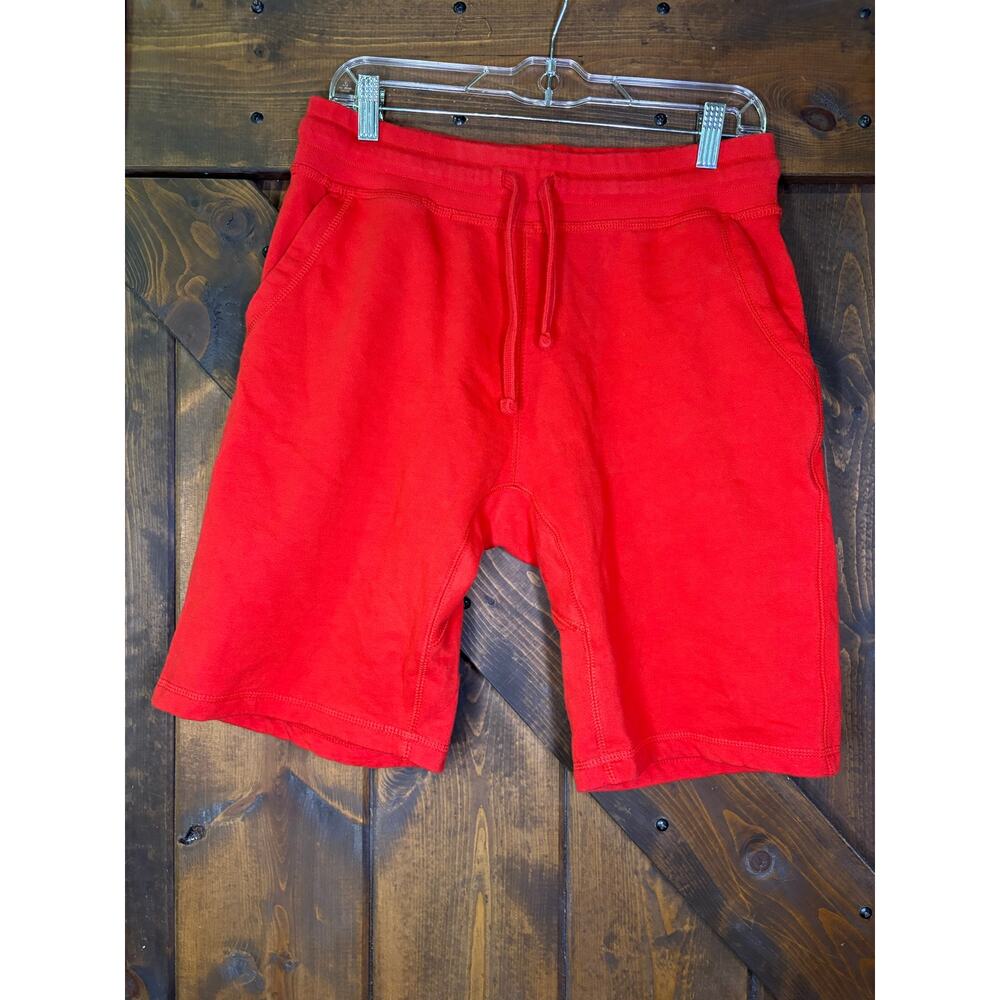 SMART BLANK MENS M PLAIN  red SWEAT SHORTS